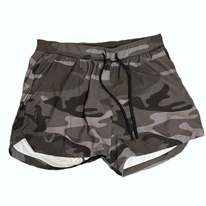 0751 Tetralite 5” Linerless Shorts - Black Camo